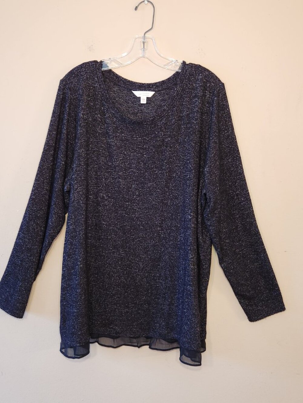 Lauren Conrad black/grey tunic shirt XXL
